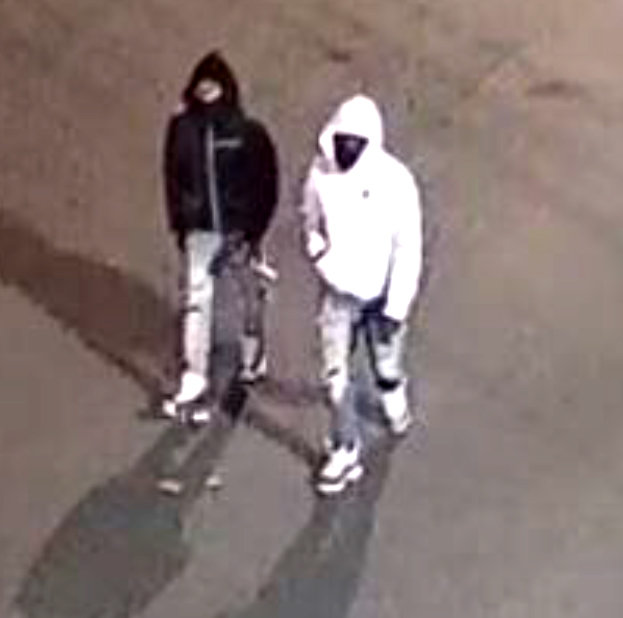 Police released a photo of two individuals identified as persons of interest.